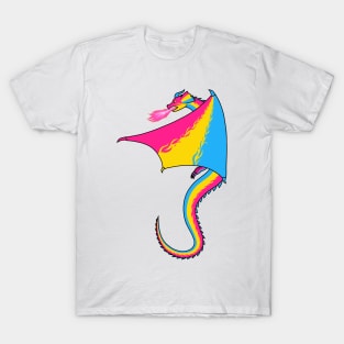 Fly With Pride, Dragon Series - Pansexual T-Shirt